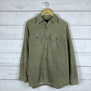 Vintage Y2K Split Skate Surf Corduroy Shirt Small